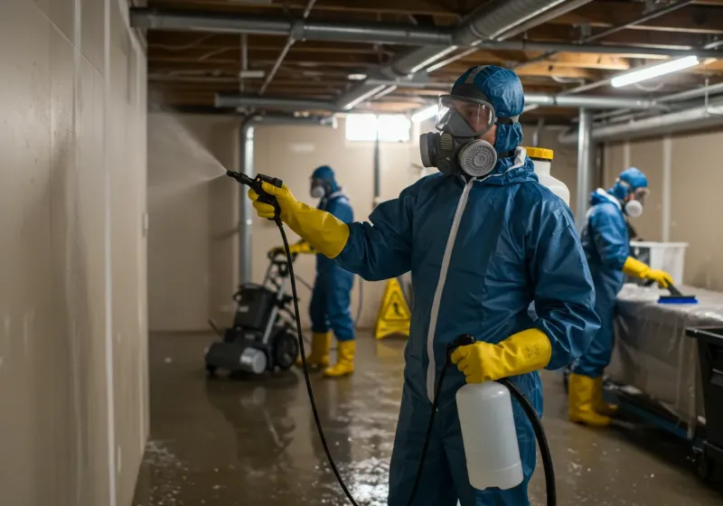 Basement Sanitization and Antimicrobial Treatment process in Condon, OR