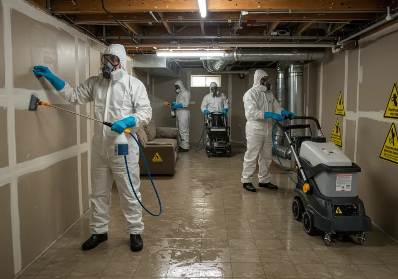 Basement Moisture Removal and Structural Drying process in Condon, OR